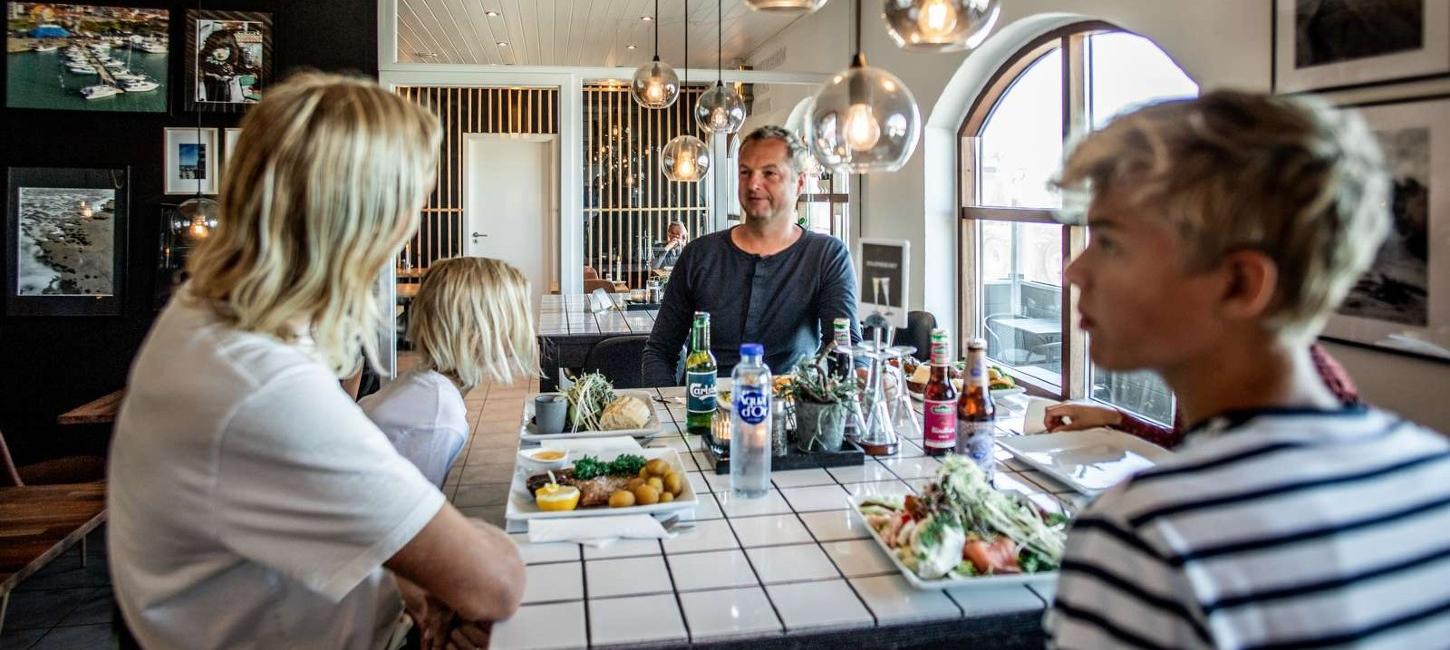 Familie på Hirtshals Fiskehus