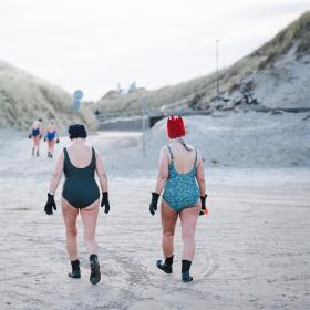 Vinterbadning i Løkken